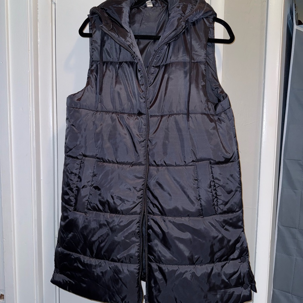 Women's dark grey Puffer Vest